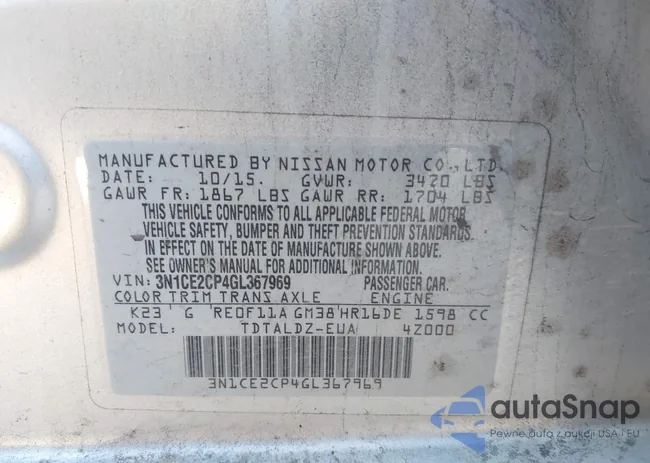 3N1CE2CP4GL367969: 44171979