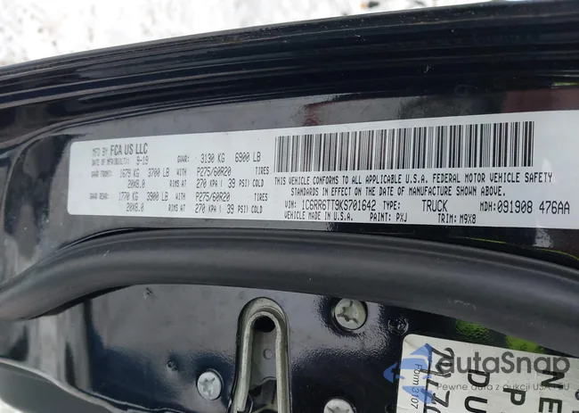 1C6RR6TT9KS701642: 44172015