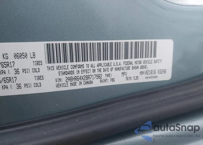 2A8HR64X28R717982: 44171106