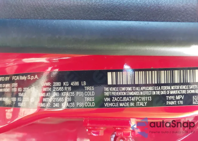 ZACCJBAT4FPC16113: 44171108