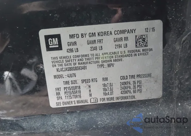 KL4CJASB0GB593401: 44171166