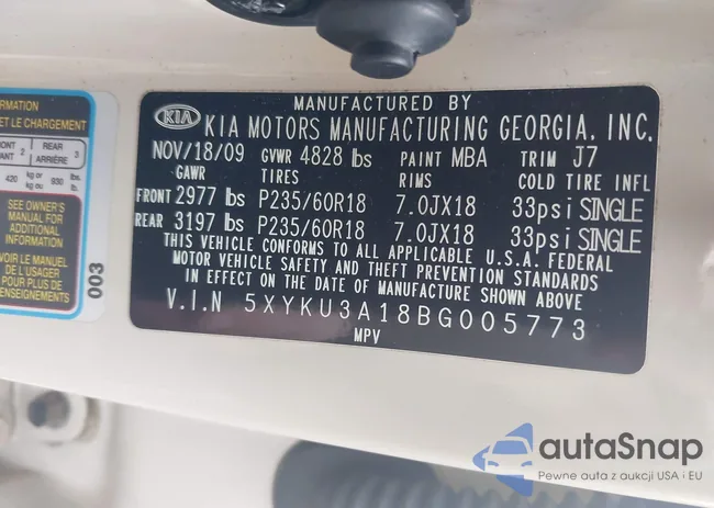 5XYKU3A18BG005773: 44171183