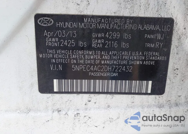 5NPEC4AC2DH722432: 44171197