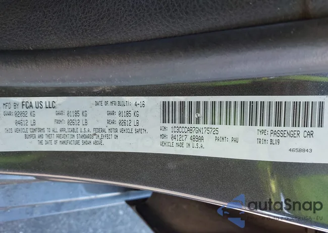 1C3CCCAB7GN175725: 44171215