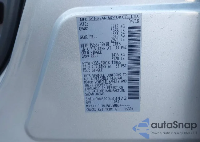 5N1DL0MM6JC533472: 44171222