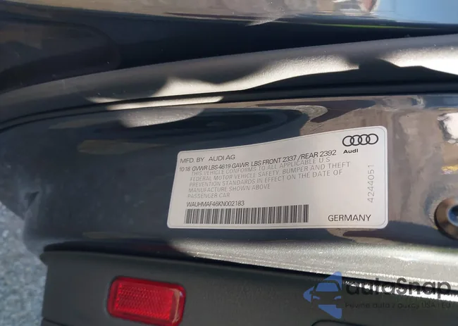 WAUHMAF46KN002183: 44171251