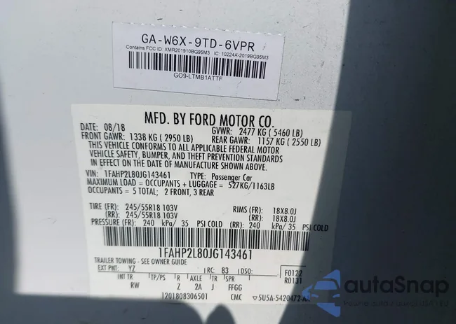 1FAHP2L80JG143461: 44172472