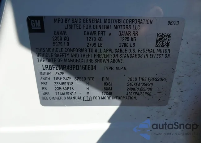 LRBFZMR49PD160604: 44172499