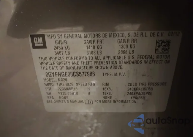 3GYFNGE38CS577986: 44172712