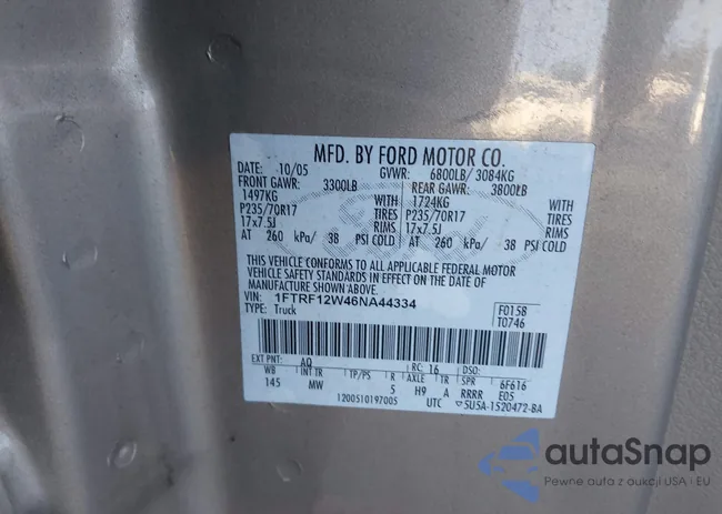 1FTRF12W46NA44334: 44172746