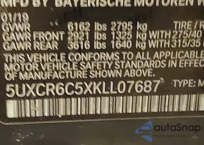 5UXCR6C5XKLL07687: 44172819