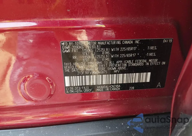 2T3F1RFV9KW046875: 44172945