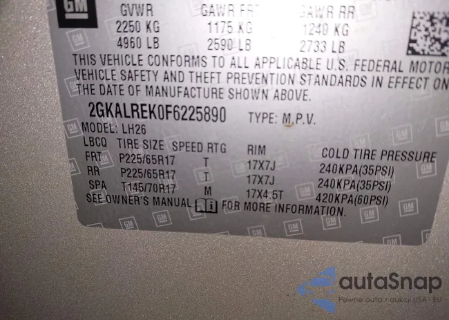 2GKALREK0F6225890: 44172949