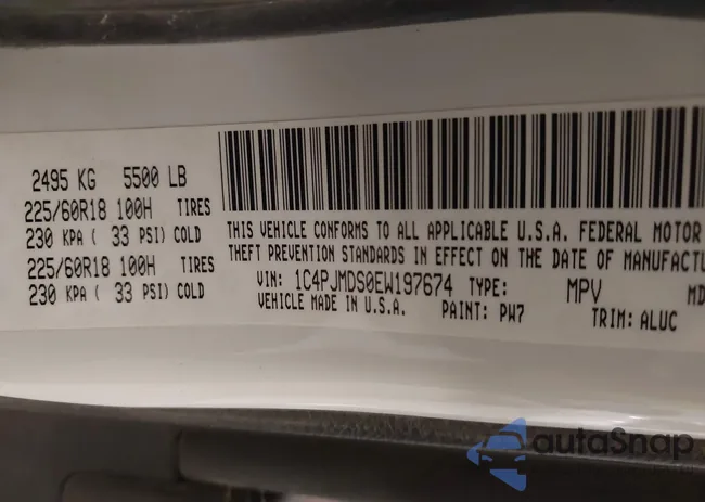 1C4PJMDS0EW197674: 44172978