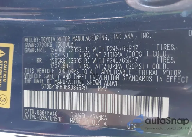 5TDBK3EH0BS084629: 44172118