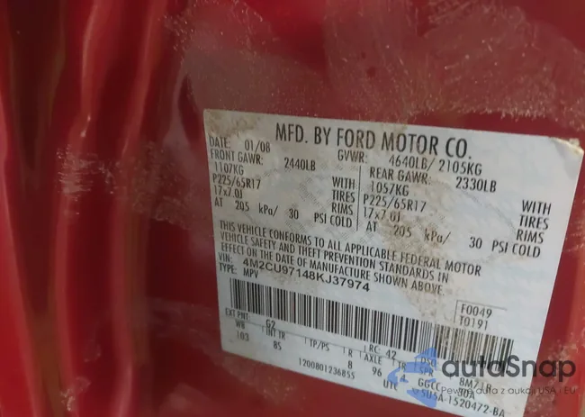 4M2CU97148KJ37974: 44172163