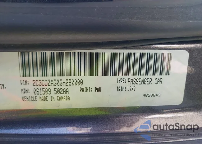 2C3CDZAG0GH280000: 44173457