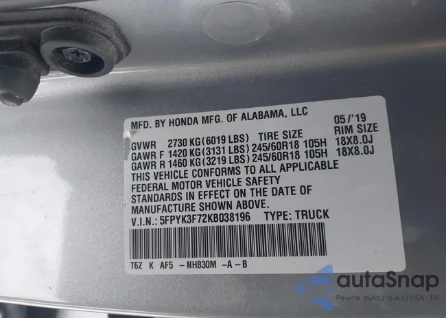 5FPYK3F72KB038196: 44173489