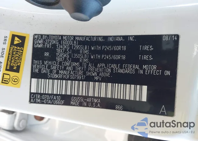 5TDBKRFH3FS079917: 44173506