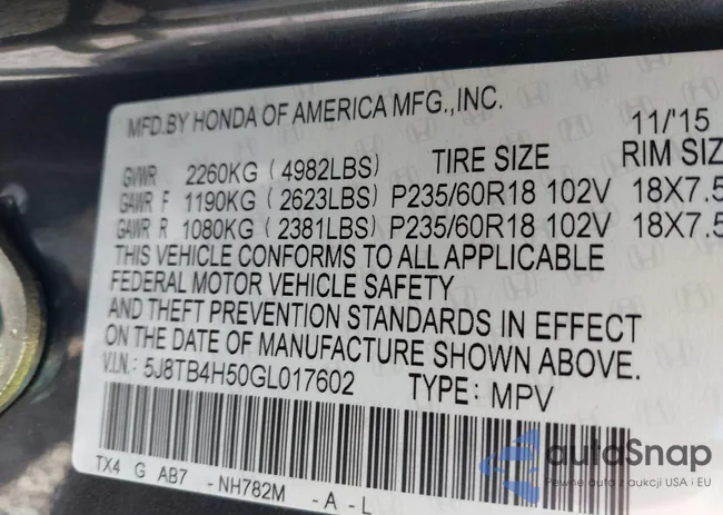 5J8TB4H50GL017602: 44173674