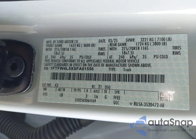 1FTFW4L5XSFA61556: 44173698