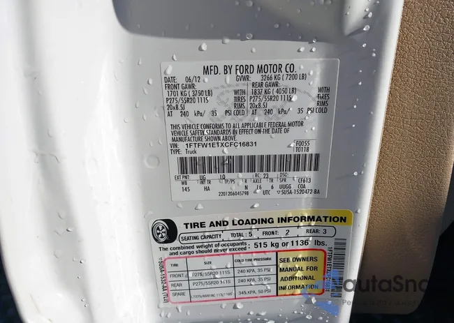 1FTFW1ETXCFC16831: 44173797