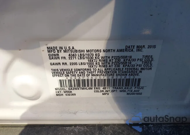 4A4AP3AU6FE029039: 44174030