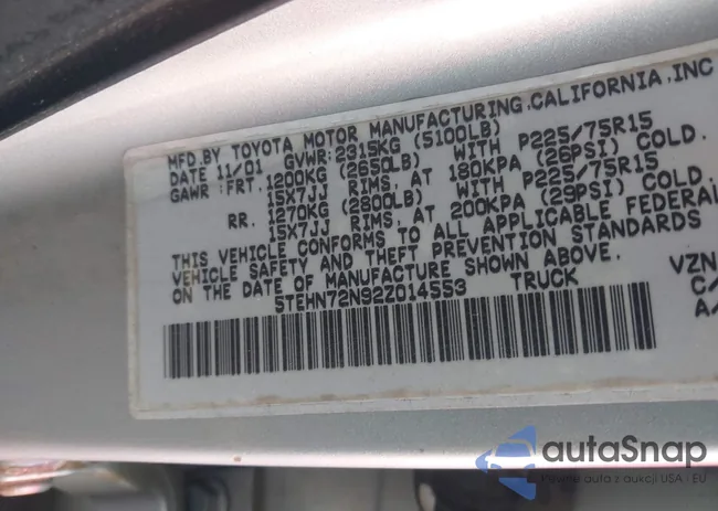 5TEHN72N92Z014553: 44173282