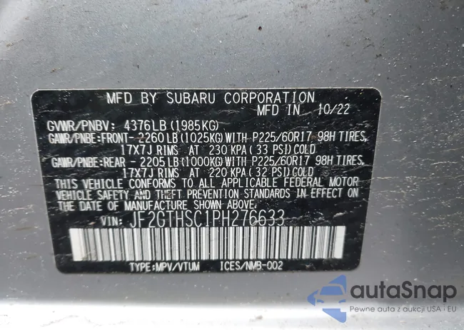 JF2GTHSC1PH276633: 44173319