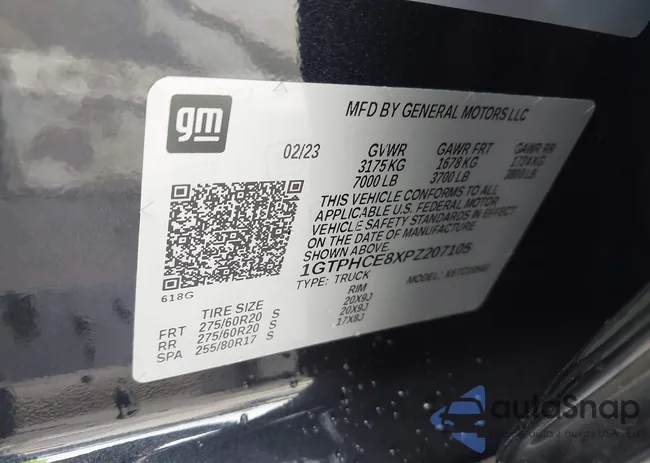 1GTPHCE8XPZ207105: 44173347