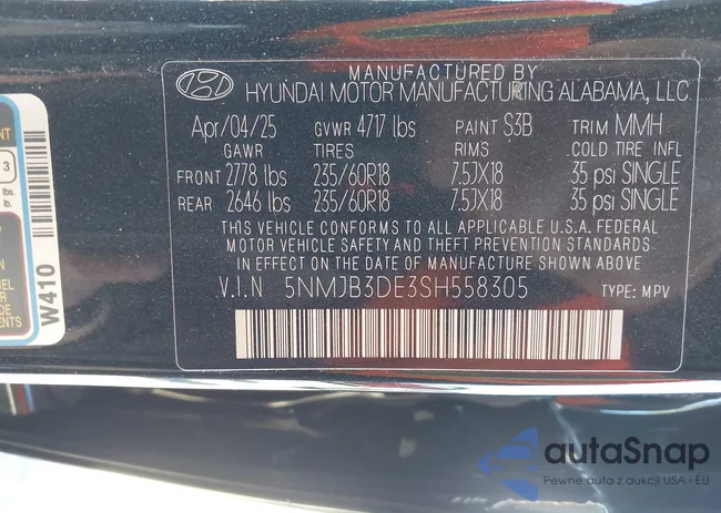 5NMJB3DE3SH558305: 44174524