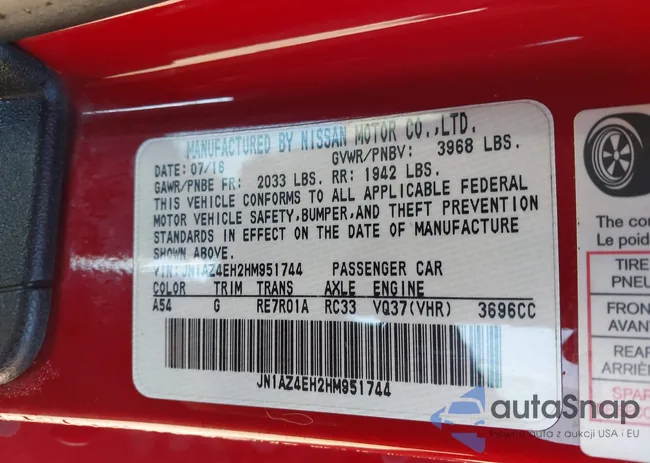 JN1AZ4EH2HM951744: 44174595