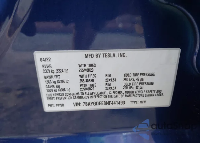 7SAYGDEE8NF441493: 44174697