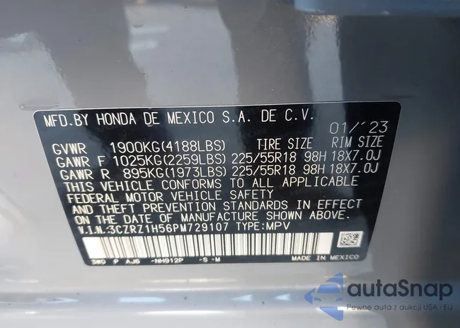 3CZRZ1H56PM729107: 44174708