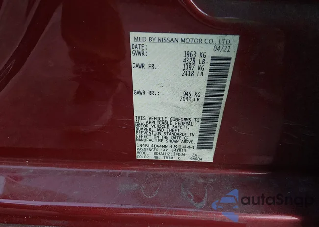 1N4BL4DV4MN381444: 44174765