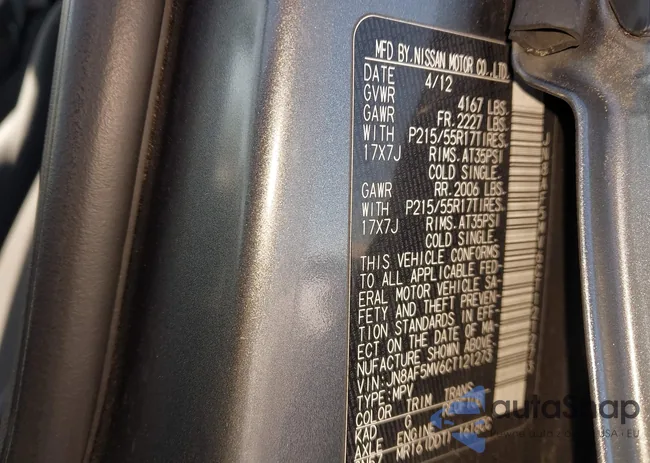 JN8AF5MV6CT121273: 44174783