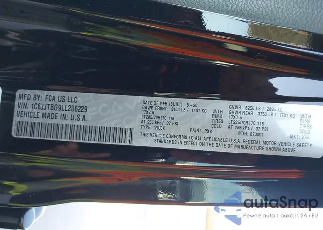 1C6JJTBG9LL206229: 44174886