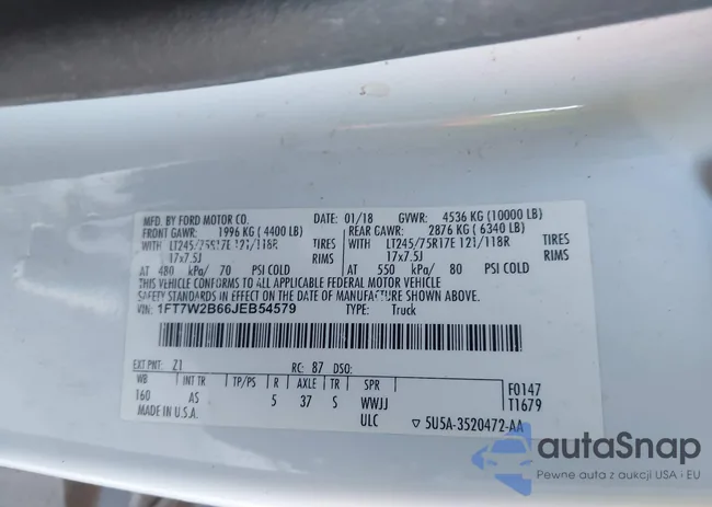 1FT7W2B66JEB54579: 44174921