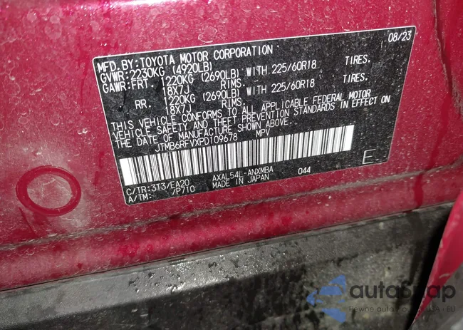 JTMB6RFVXPD109678: 44174925