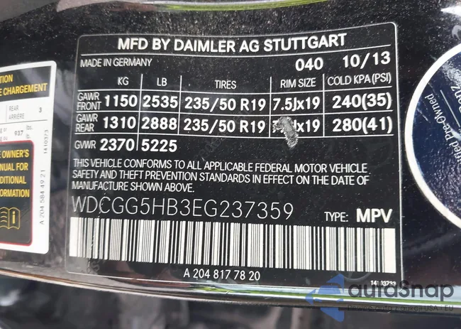 WDCGG5HB3EG237359: 44175002