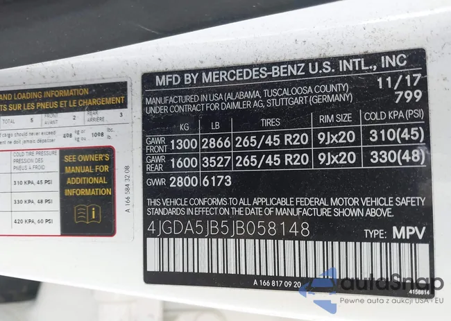 4JGDA5JB5JB058148: 44174102