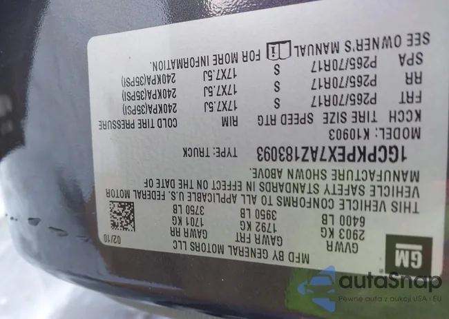 1GCPKPEX7AZ183093: 44174136