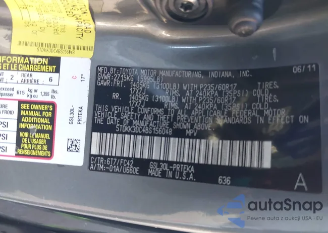 5TDKK3DC4BS156048: 44174165