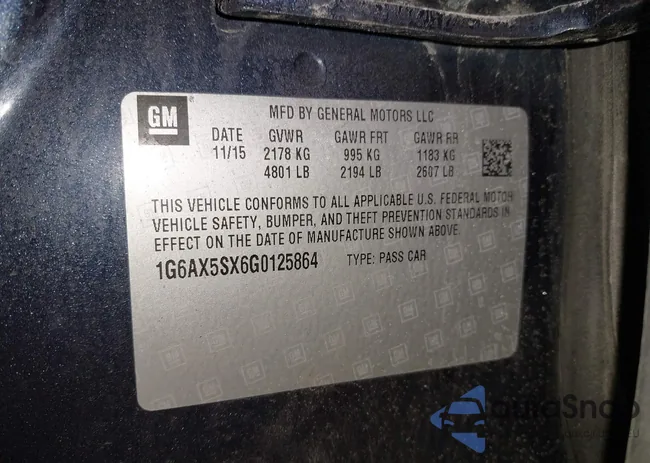 1G6AX5SX6G0125864: 44174205