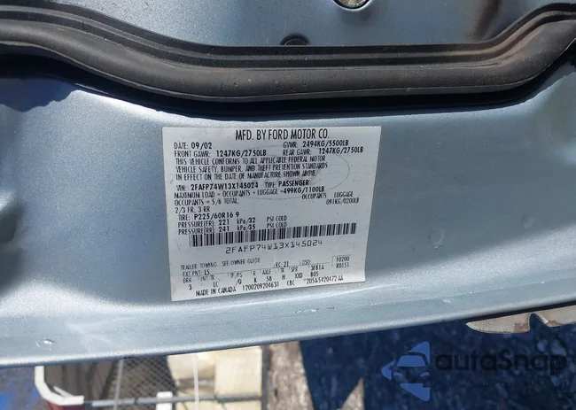 2FAFP74W13X145024: 44174235