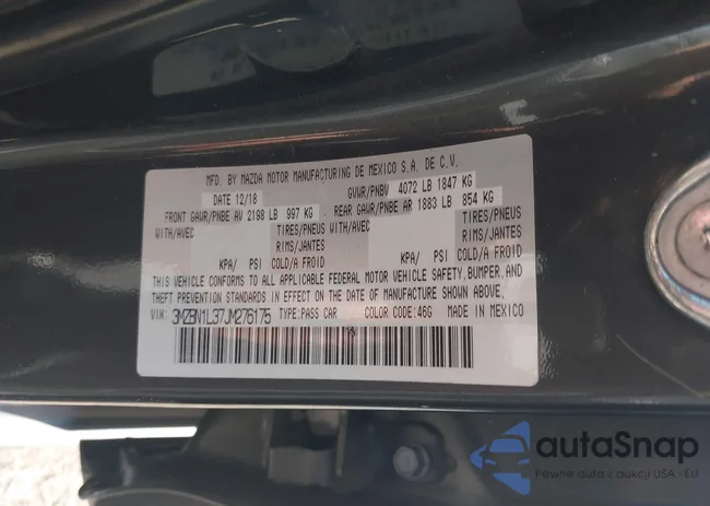 3MZBN1L37JM276175: 44174276