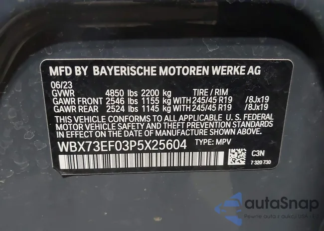 WBX73EF03P5X25604: 44174331