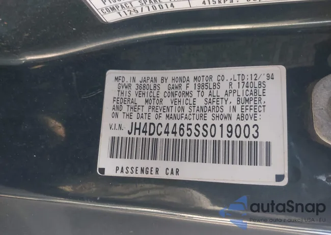 JH4DC4465SS019003: 44174387