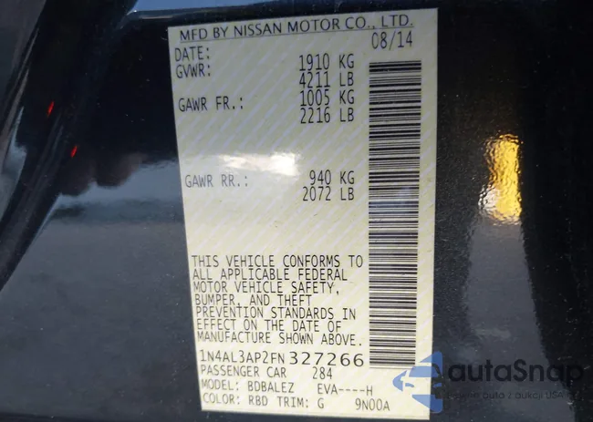 1N4AL3AP2FN327266: 44175497