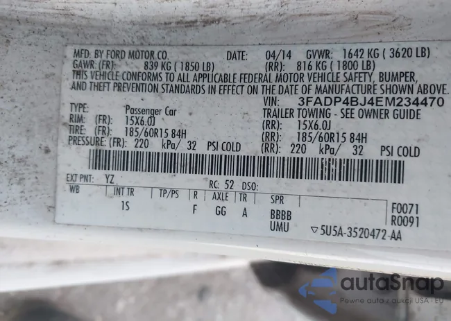 3FADP4BJ4EM234470: 44175624